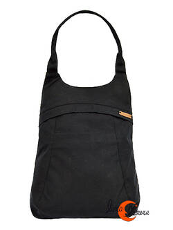 Mochilas de tela Mugling. Mochila bolso lisa negra.