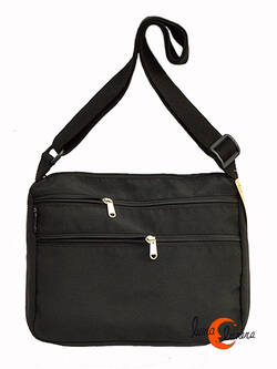 Bolsos de tela BRUO. Bolso bandolera grande negro.