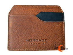 Tarjetero de piel Morgado. Plano de bolsillo.