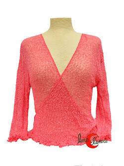 Chaquetas, rebecas de punto. Color rosa intenso.