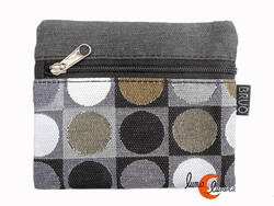Cartera vegana Bruo de tela con goma. Grande modelo 2 pop.