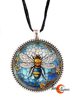 Colgante grande con dibujos. Abeja.