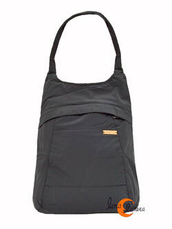 Impermeables. Mochilas de tela Mugling. Mochila bolso negra.