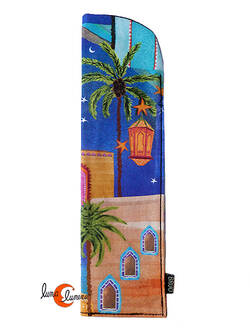 Fundas de tela para abanicos, palmera.