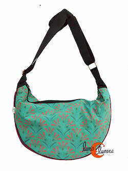 Impermeables. Bolsos de tela Mugling. Bolso grande verde.