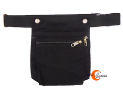 Benetti riñoneras de tela, tapa negra.