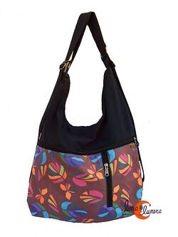 Impermeables. Bolsos de tela Mugling. Bolso mochila color marsala.