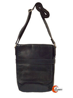 Bolso de piel Morgado 132 para chico, grande azul muy oscuro casi negro.