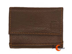 RMN carteras de piel, 90031 marrón. Cartera pequeña con monedero independiente.