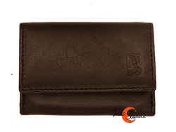 RMN carteras de piel, 8204 negro. Cartera pequeña con monedero.