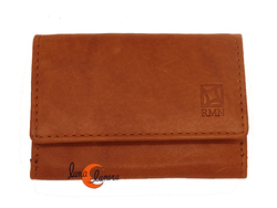RMN carteras de piel, 8204 cuero. Cartera pequeña con monedero.