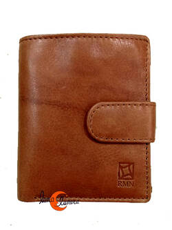 RMN carteras de piel, 8198 cuero. Cartera con tarjetero y monedero.