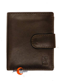 RMN carteras de piel, 8198 marrón. Cartera con tarjetero y monedero.