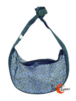 Bolsos de tela Mugling. Bolso pequeño geometría verde..