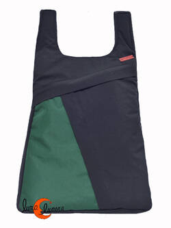 Impermeables. Mochilas de tela Mugling. Mochila redonda verde botella.