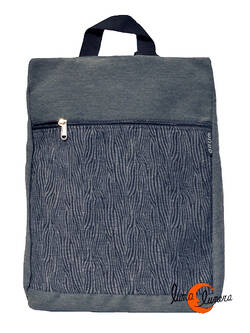 Mochilas de tela BRUO. Mochila grande cebra gris.