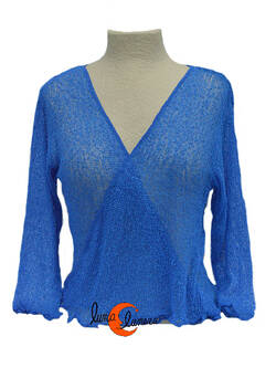 Chaquetas, rebecas de punto. Azulón.