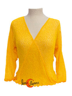 Chaquetas, rebecas de punto. Amarillo canario.