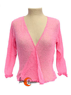 Chaquetas, rebecas de punto. Rosa.