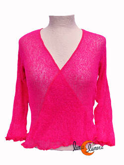 Chaquetas, rebecas de punto. Fucsia fuerte.