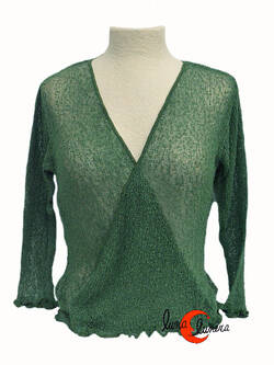 Chaquetas, rebecas de punto. Verde oscuro.