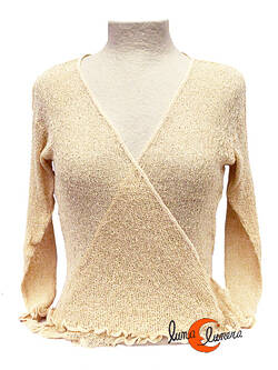 Chaquetas, rebecas de punto. Beige vainilla.