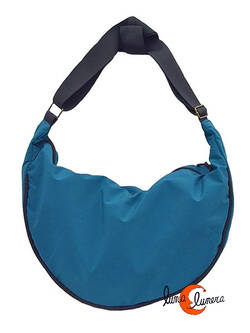 Impermeables. Bolsos de tela Mugling. Bolso grande liso azul.