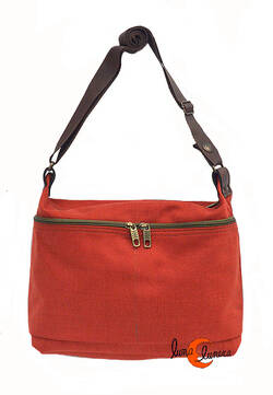 Benetti bolsos de tela, bolso dos bolsillos pequeño caldera.