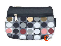 Estuches y neceseres de tela Bruo. Neceser grande doble cremallera. Pop.