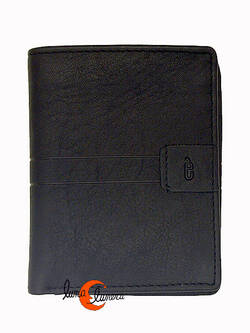 Lèyva carteras de piel, 5072 negra. Cartera tarjetero. 
