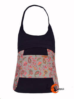 Impermeables. Mochilas de tela Mugling. Mochila bolso hiedras gris.